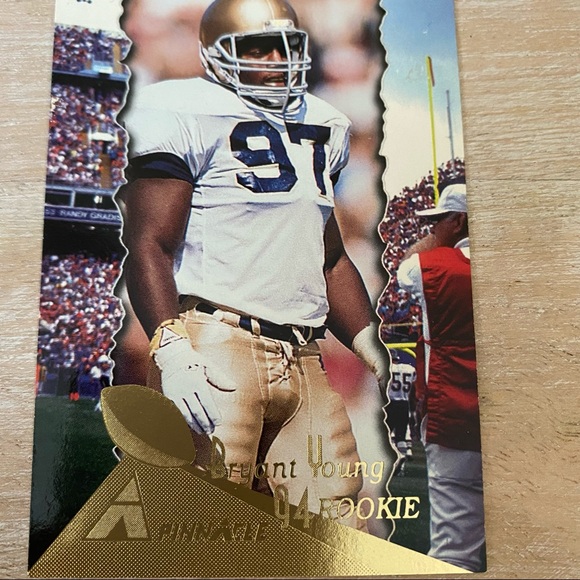 Bryant Young 94 Rookie 49ERS Pinnacle 1994 - Picture 4 of 9